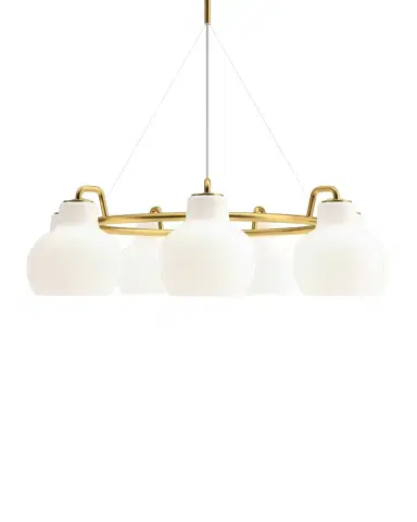 Louis Poulsen VL Ring Crown 7-Light Chandelier, 8" | Thumbnail 1 Louis Poulsen VL Ring Crown 7-Light Chandelier, 8" | Thumbnail 1