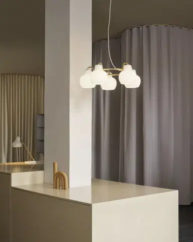Louis Poulsen VL Ring Crown 5-Light Chandelier, 9" | Thumbnail 2 Louis Poulsen VL Ring Crown 5-Light Chandelier, 9" | Thumbnail 2