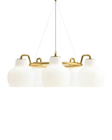 Louis Poulsen VL Ring Crown 5-Light Chandelier, 9" | Thumbnail 1 Louis Poulsen VL Ring Crown 5-Light Chandelier, 9" | Thumbnail 1