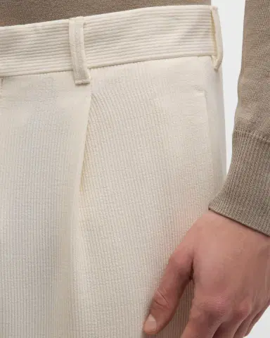 Giorgio Armani Men's Pleated Wool-Blend Suit Pants | Thumbnail 7 Giorgio Armani Men's Pleated Wool-Blend Suit Pants | Thumbnail 7