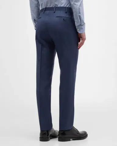 Giorgio Armani Men's Wool Twill Dress Trousers | Thumbnail 3 Giorgio Armani Men's Wool Twill Dress Trousers | Thumbnail 3