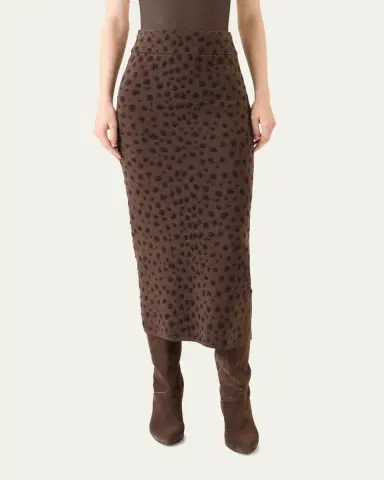 Akris punto Leopard Jacquard Knit Midi Tube Skirt | Thumbnail 2 Akris punto Leopard Jacquard Knit Midi Tube Skirt | Thumbnail 2