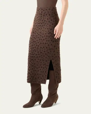 Akris punto Leopard Jacquard Knit Midi Tube Skirt | Thumbnail 4 Akris punto Leopard Jacquard Knit Midi Tube Skirt | Thumbnail 4