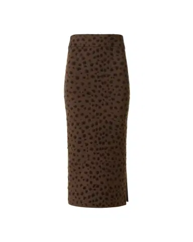 Akris punto Leopard Jacquard Knit Midi Tube Skirt | Thumbnail 1 Akris punto Leopard Jacquard Knit Midi Tube Skirt | Thumbnail 1