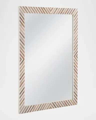 Katherine Noble by BMC Karl 48" Wood & Resin Wall Mirror | Thumbnail 2 Katherine Noble by BMC Karl 48" Wood & Resin Wall Mirror | Thumbnail 2