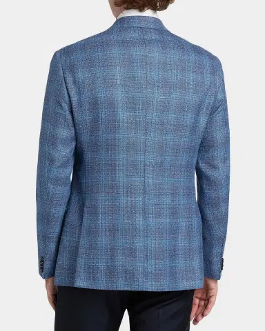 Giorgio Armani Men's Wool-Blend Plaid Sport Coat | Thumbnail 3 Giorgio Armani Men's Wool-Blend Plaid Sport Coat | Thumbnail 3