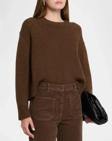 Nili Lotan Haisley Wool Crewneck Sweater | Thumbnail 4 Nili Lotan Haisley Wool Crewneck Sweater | Thumbnail 4