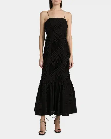 Ulla Johnson Augustina Textured-Pleat Maxi Dress | Thumbnail 8 Ulla Johnson Augustina Textured-Pleat Maxi Dress | Thumbnail 8