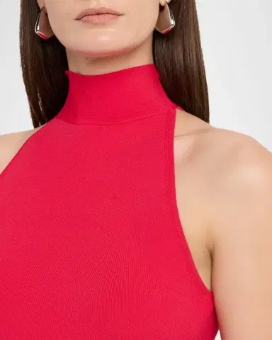 LAPOINTE Matte Viscose Halterneck Top | Thumbnail 4 LAPOINTE Matte Viscose Halterneck Top | Thumbnail 4