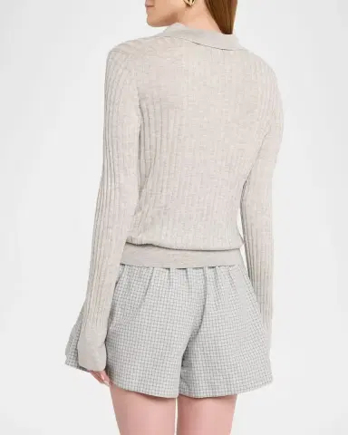 Brandon Maxwell The Sabine Polo Sweater | Thumbnail 3 Brandon Maxwell The Sabine Polo Sweater | Thumbnail 3