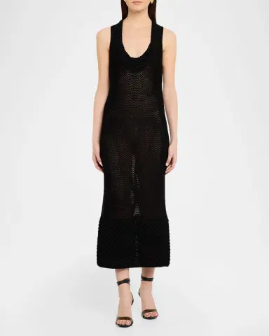 Brandon Maxwell The Lou Lou Mesh-Knit Dress | Thumbnail 2 Brandon Maxwell The Lou Lou Mesh-Knit Dress | Thumbnail 2