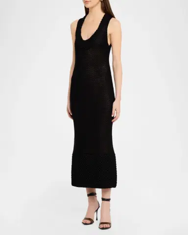 Brandon Maxwell The Lou Lou Mesh-Knit Dress | Thumbnail 4 Brandon Maxwell The Lou Lou Mesh-Knit Dress | Thumbnail 4