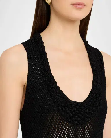 Brandon Maxwell The Lou Lou Mesh-Knit Dress | Thumbnail 6 Brandon Maxwell The Lou Lou Mesh-Knit Dress | Thumbnail 6