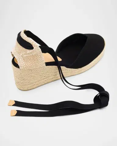 Castañer Carina Canvas Ankle-Tie Wedge Espadrilles | Thumbnail 6 Castañer Carina Canvas Ankle-Tie Wedge Espadrilles | Thumbnail 6