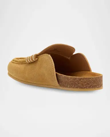 JW Anderson Suede Stitch Loafer Mules | Thumbnail 3 JW Anderson Suede Stitch Loafer Mules | Thumbnail 3