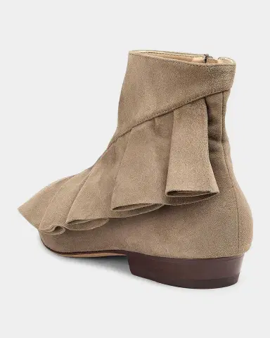 JW Anderson Ruffle Suede Ankle Boots | Thumbnail 3 JW Anderson Ruffle Suede Ankle Boots | Thumbnail 3