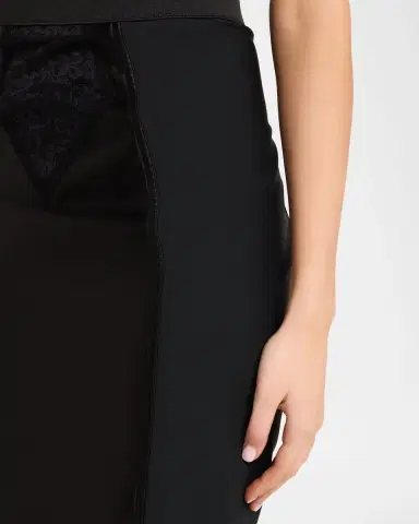 Dolce & Gabbana Lace Satin Paneled Pencil Skirt | Thumbnail 5 Dolce & Gabbana Lace Satin Paneled Pencil Skirt | Thumbnail 5