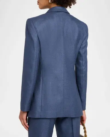Giorgio Armani Single-Breasted Silk Blazer Jacket | Thumbnail 7 Giorgio Armani Single-Breasted Silk Blazer Jacket | Thumbnail 7