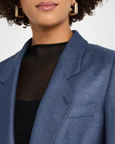 Giorgio Armani Single-Breasted Silk Blazer Jacket | Thumbnail 9 Giorgio Armani Single-Breasted Silk Blazer Jacket | Thumbnail 9