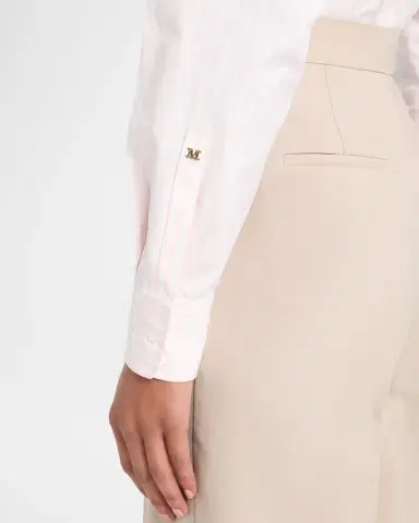 Max Mara Striped Cotton Button-Down Shirt | Thumbnail 5 Max Mara Striped Cotton Button-Down Shirt | Thumbnail 5