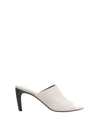 Brunello Cucinelli 80mm Monili Suede Mules | Thumbnail 1 Brunello Cucinelli 80mm Monili Suede Mules | Thumbnail 1