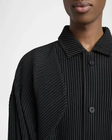 Homme Plisse Issey Miyake Men 's Pleated Button-Down Shirt | Thumbnail 5 Homme Plisse Issey Miyake Men 's Pleated Button-Down Shirt | Thumbnail 5