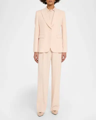 Emporio Armani Single-Button Gabardine Jacket | Thumbnail 2 Emporio Armani Single-Button Gabardine Jacket | Thumbnail 2