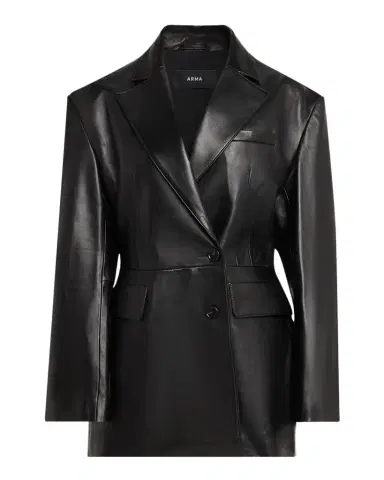 ARMA Lydia Single-Breasted Lambskin Leather Jacket | Thumbnail 1 ARMA Lydia Single-Breasted Lambskin Leather Jacket | Thumbnail 1