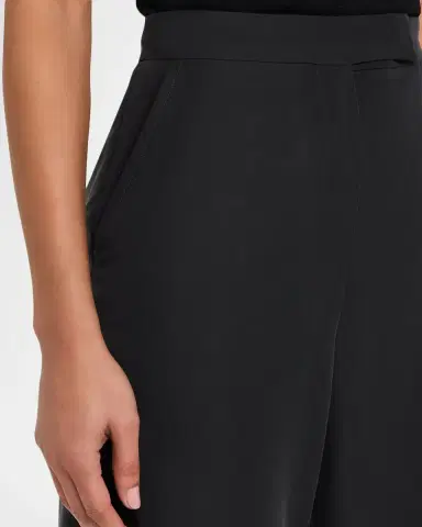 Emporio Armani Relaxed Cupro Trousers | Thumbnail 4 Emporio Armani Relaxed Cupro Trousers | Thumbnail 4