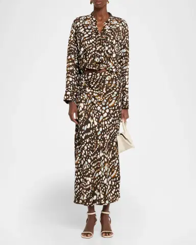 A.L.C. Jean Spotted Column Skirt | Thumbnail 2 A.L.C. Jean Spotted Column Skirt | Thumbnail 2
