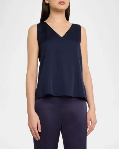 Ungaro Aliza Sleeveless Satin Blouse | Thumbnail 12 Ungaro Aliza Sleeveless Satin Blouse | Thumbnail 12