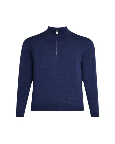 Kiton Men's Silk, Cashmere and Linen Half-Zip Sweater | Thumbnail 1 Kiton Men's Silk, Cashmere and Linen Half-Zip Sweater | Thumbnail 1