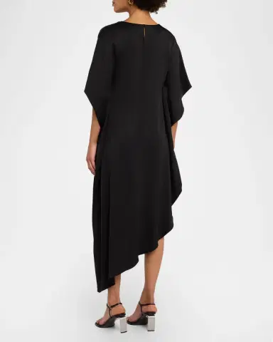 SIMKHAI Sadia Satin Mini Cape Dress | Thumbnail 7 SIMKHAI Sadia Satin Mini Cape Dress | Thumbnail 7