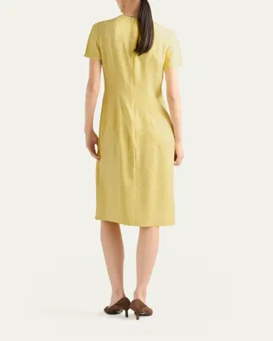 Prada Polka-Dot Silk Midi Dress | Thumbnail 3 Prada Polka-Dot Silk Midi Dress | Thumbnail 3
