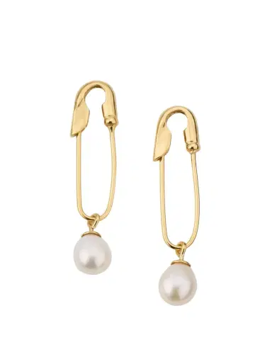 Beatriz Palacios Freshwater Pearl Safety Pin Earrings | Thumbnail 1 Beatriz Palacios Freshwater Pearl Safety Pin Earrings | Thumbnail 1