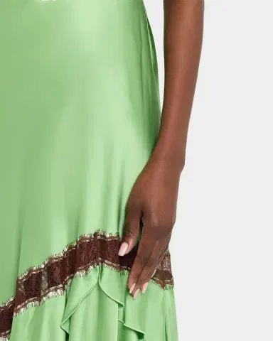 Diane von Furstenberg Sylvie Lace-Inset Satin Midi Skirt | Thumbnail 11 Diane von Furstenberg Sylvie Lace-Inset Satin Midi Skirt | Thumbnail 11