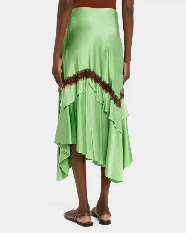 Diane von Furstenberg Sylvie Lace-Inset Satin Midi Skirt | Thumbnail 9 Diane von Furstenberg Sylvie Lace-Inset Satin Midi Skirt | Thumbnail 9