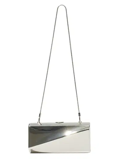 SIMKHAI Women's Ripple Aluminum Clutch - Silver | Thumbnail 3 SIMKHAI Women's Ripple Aluminum Clutch - Silver | Thumbnail 3
