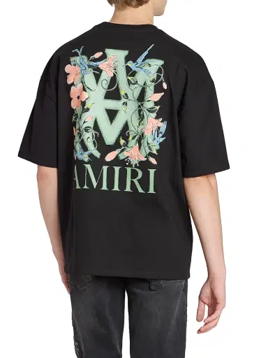 Amiri Men's MA Floral Logo Oversized T-Shirt - Black | Thumbnail 5 Amiri Men's MA Floral Logo Oversized T-Shirt - Black | Thumbnail 5