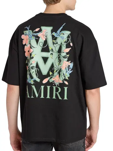 Amiri Men's MA Floral Logo Oversized T-Shirt - Black | Thumbnail 6 Amiri Men's MA Floral Logo Oversized T-Shirt - Black | Thumbnail 6