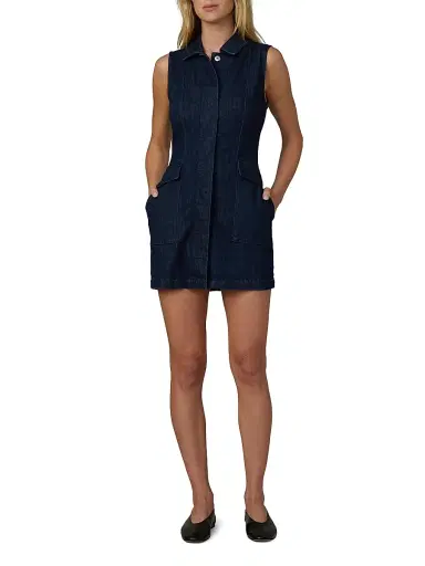 Joe's Jeans Women's The Irina Denim Minidress | Thumbnail 2 Joe's Jeans Women's The Irina Denim Minidress | Thumbnail 2