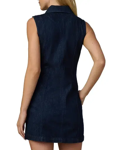 Joe's Jeans Women's The Irina Denim Minidress | Thumbnail 5 Joe's Jeans Women's The Irina Denim Minidress | Thumbnail 5