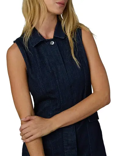 Joe's Jeans Women's The Irina Denim Minidress | Thumbnail 6 Joe's Jeans Women's The Irina Denim Minidress | Thumbnail 6