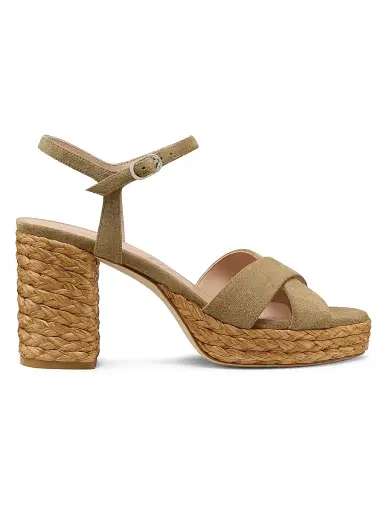 Stuart Weitzman Women's Dayna 80MM Platform Espadrille Sandals | Thumbnail 1 Stuart Weitzman Women's Dayna 80MM Platform Espadrille Sandals | Thumbnail 1