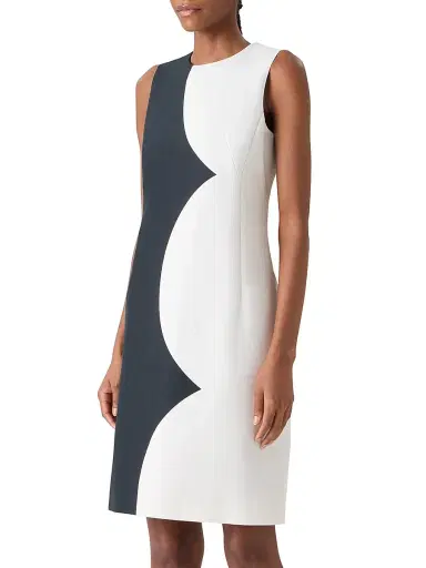 Akris Women's Cloud Print Cotton-Silk Sheath Dress | Thumbnail 3 Akris Women's Cloud Print Cotton-Silk Sheath Dress | Thumbnail 3