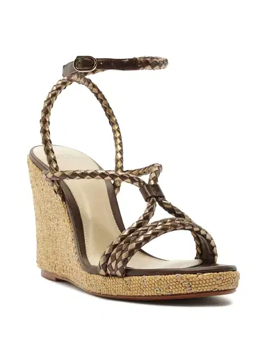 Alexandre Birman Women's Elba 100MM Leather Wedge Sandals - Marrone - Size 11.5 | Thumbnail 2 Alexandre Birman Women's Elba 100MM Leather Wedge Sandals - Marrone - Size 11.5 | Thumbnail 2