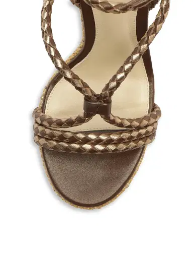 Alexandre Birman Women's Elba 100MM Leather Wedge Sandals - Marrone - Size 11.5 | Thumbnail 5 Alexandre Birman Women's Elba 100MM Leather Wedge Sandals - Marrone - Size 11.5 | Thumbnail 5
