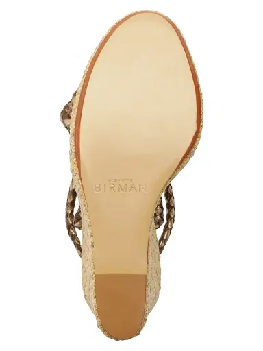 Alexandre Birman Women's Elba 100MM Leather Wedge Sandals - Marrone - Size 11.5 | Thumbnail 8 Alexandre Birman Women's Elba 100MM Leather Wedge Sandals - Marrone - Size 11.5 | Thumbnail 8