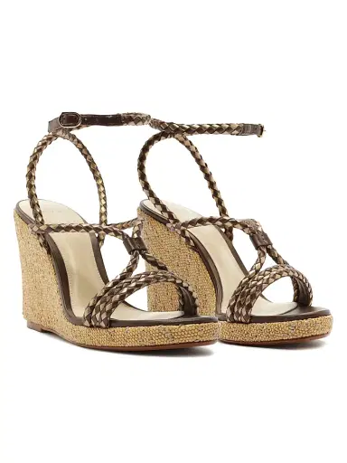 Alexandre Birman Women's Elba 100MM Leather Wedge Sandals - Marrone - Size 11.5 | Thumbnail 9 Alexandre Birman Women's Elba 100MM Leather Wedge Sandals - Marrone - Size 11.5 | Thumbnail 9