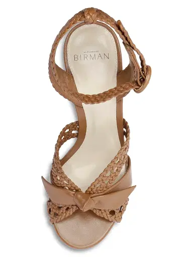 Alexandre Birman Women's Suelita 100MM Woven Raffia Platform Wedges - Espresso - Size 12 | Thumbnail 5 Alexandre Birman Women's Suelita 100MM Woven Raffia Platform Wedges - Espresso - Size 12 | Thumbnail 5
